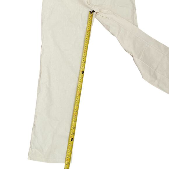 Cider Cotton Off White Cream Blocked Denim Jeans Size Small - Picture 3 of 4